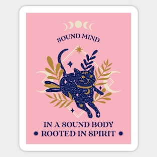 Cosmic Cat Spirituality Mystical Esoteric Sticker